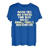 Good Sex No Stress One Boo No Ex (Rückenprint) Rap Spruch T-Shirt
