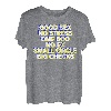 Good Sex No Stress One Boo No Ex (Rückenprint) Rap Spruch T-Shirt