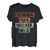 Herren Ehemann Papa Musiker Held Musikinstrument Vatertag Geschenk T-Shirt