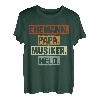 Herren Ehemann Papa Musiker Held Musikinstrument Vatertag Geschenk T-Shirt