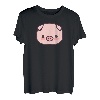 Hausschwein Baby Schwein Halloween Comic T-Shirt