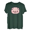 Hausschwein Baby Schwein Halloween Comic T-Shirt