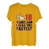 18 Years Ago I Was The Fastest Funny Age Geburtstagsgeschenk T-Shirt