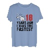 18 Years Ago I Was The Fastest Funny Age Geburtstagsgeschenk T-Shirt