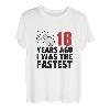 18 Years Ago I Was The Fastest Funny Age Geburtstagsgeschenk T-Shirt