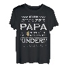 Herren Vatertagsgeschenk stolzer Papa vier Kinder lustiges Herren T-Shirt