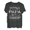 Herren Vatertagsgeschenk stolzer Papa vier Kinder lustiges Herren T-Shirt