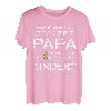 Herren Vatertagsgeschenk stolzer Papa vier Kinder lustiges Herren T-Shirt