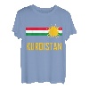 Kurdisches Symbol, Kurdistan-Flagge. T-Shirt