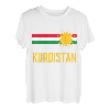Kurdisches Symbol, Kurdistan-Flagge. T-Shirt