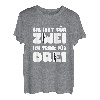Herren Sie isst für Zwei ich trink für Drei T-Shirt