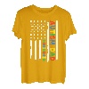 Dad Autism Awareness Shirt für Herren, Autismus, US-Flagge, Dad Daddy T-Shirt