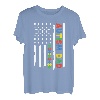 Dad Autism Awareness Shirt für Herren, Autismus, US-Flagge, Dad Daddy T-Shirt