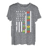 Dad Autism Awareness Shirt für Herren, Autismus, US-Flagge, Dad Daddy T-Shirt