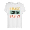 Ich mache süße Babys zum lustigen neuen Vater T-Shirt