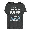 Herren Endlich Papa Familie T-Shirt