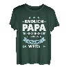 Herren Endlich Papa Familie T-Shirt