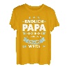 Herren Endlich Papa Familie T-Shirt