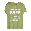 Herren Endlich Papa Familie T-Shirt