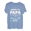 Herren Endlich Papa Familie T-Shirt