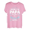 Herren Endlich Papa Familie T-Shirt