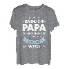 Herren Endlich Papa Familie T-Shirt
