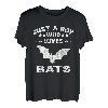 Nur ein Junge, der Fledermaus liebt coole Tierliebhaber Geschenke T-Shirt