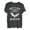 Nur ein Junge, der Fledermaus liebt coole Tierliebhaber Geschenke T-Shirt