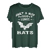 Nur ein Junge, der Fledermaus liebt coole Tierliebhaber Geschenke T-Shirt