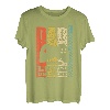 Herren dreifacher Papa Gamer Vater 3 Kinder Retro Zocker T-Shirt