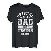 Herren Zwillingspapa 2022 Vater von Zwillingen T-Shirt