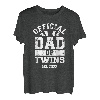 Herren Zwillingspapa 2022 Vater von Zwillingen T-Shirt