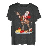 Santa Riding Giraffe Rentier Weihnachten Weihnachtsmann Giraffe Liebhaber T-Shirt
