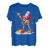Santa Riding Giraffe Rentier Weihnachten Weihnachtsmann Giraffe Liebhaber T-Shirt