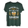 Simon Name Lustiger Spruch Geburtstag Bier Spruch T-Shirt