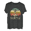 Papitän Papa und Kapitän Retro Anker Vatertag T-Shirt