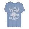 Herren First Time Daddy Est. 2022 Daddy To Be Pather New Dad T-Shirt