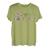 Retro Floral Grow In Grace Bibelvers Christlicher Ostertag T-Shirt