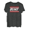 BLYAT Stripe Logo Print Russisches T-Shirt