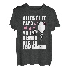 Alles Gute Papa wünscht dir deine beste Schwimmerin Vatertag T-Shirt
