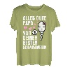 Alles Gute Papa wünscht dir deine beste Schwimmerin Vatertag T-Shirt