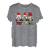Merry Christmas Gnomes Ho Ho Ho Buffalo Plaid Passend T-Shirt