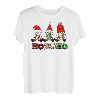Merry Christmas Gnomes Ho Ho Ho Buffalo Plaid Passend T-Shirt