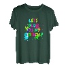 Let's Glow It's My Birthday Party Disco Musik 80er Jahre Herren Damen T-Shirt