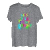 Let's Glow It's My Birthday Party Disco Musik 80er Jahre Herren Damen T-Shirt