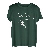 Skifahren Herzschlag Skipiste Skilift Wintersport Geschenk T-Shirt