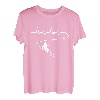 Skifahren Herzschlag Skipiste Skilift Wintersport Geschenk T-Shirt