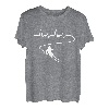 Skifahren Herzschlag Skipiste Skilift Wintersport Geschenk T-Shirt