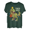 Weihnachtsmann Dinosaurier Kinder Jungen Männer Weihnachtsbeleuchtung Baum Rex T-Shirt