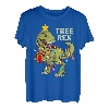 Weihnachtsmann Dinosaurier Kinder Jungen Männer Weihnachtsbeleuchtung Baum Rex T-Shirt